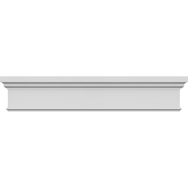 Ekena Millwork 72" Bottom Width x 77 1/4" Top Width x 13 3/4"H x 7/8"P Craftsman Crosshead CRH14X72ST - main